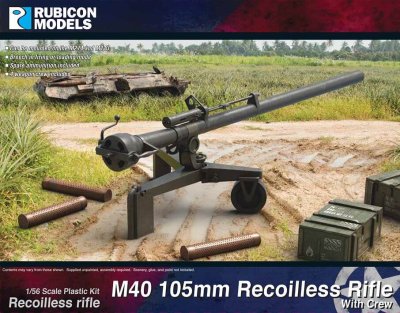 Zoom bild av 280130 M40 105mm Recoiless Rifle Scale 28mm Rubicon Models