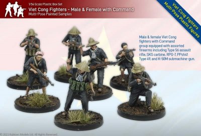 Zoom bild av Viet Cong Fighters & Command