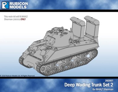 282007 Deep Wading trunk Set2 - M4A2 28mm Rubicon Models
