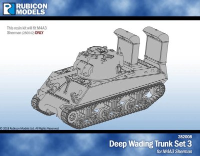 282008 Deep Wading trunk Set3 - M4A3 28mm Rubicon Models