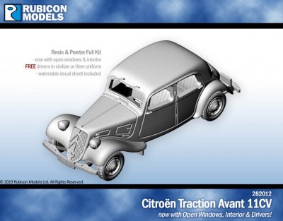 Citroën Traction Avant 11CV with Interior Rubicon Models