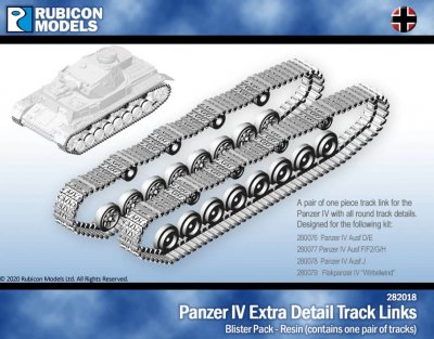 Zoom bild av Panzer IV Extra Detail Track Links Rubicon Models 28mm