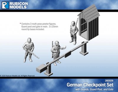 Rubicon Models German Guard Post with Guards 28mm