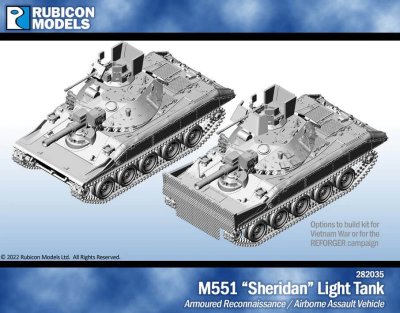 M551 Sheridan Light Tank 28mm Rubicon Models