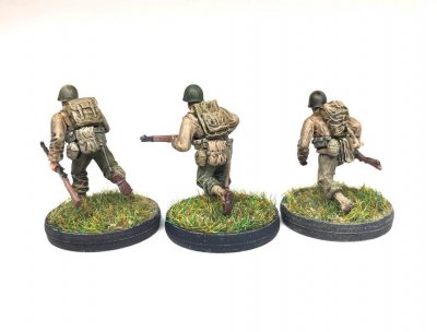 Zoom bild av US Infantry Running