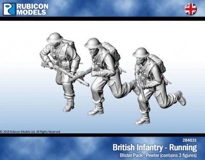 Rubicon Models British Infantry Running 28mm