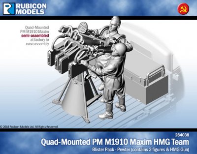 Quad-Mounted PM M1910 Maxim HMG Team Rubicon Models