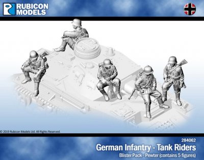 Rubicon Models German Infantry - Tank Riders 28mm