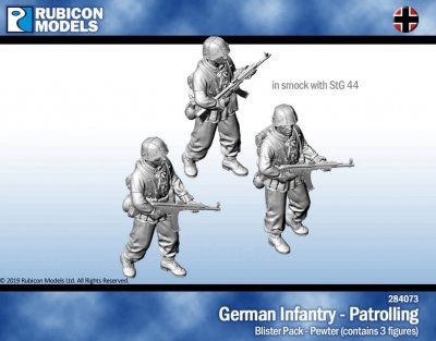 Rubicon Models Germans in Smocks with StG44 Patrolling 28mm