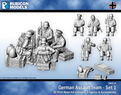 Zoom bild av German Infantry - Briefing 28mm Rubicon Models