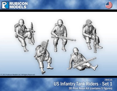 US infantry - tank Riders 28mm Rubicon Models