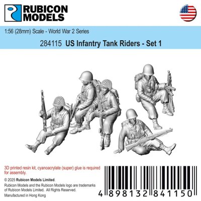 Zoom bild av 284115 US infantry - tank Riders 28mm Rubicon Models