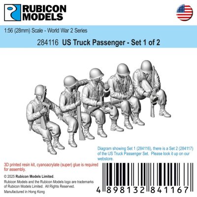 Zoom bild av 284116 US Infantry - Seating (Set 1) 28mm Rubicon Models