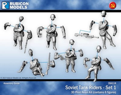 Zoom bild av Soviet Tank Riders 28mm