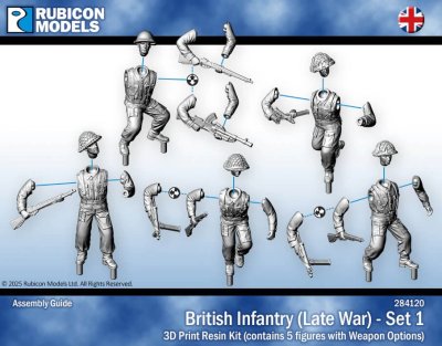 Zoom bild av British Infantry (Late War) - Set 1 28mm