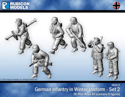 Zoom bild av German Infantry in Winter Uniform - Set 2 28mm Rubicon Models