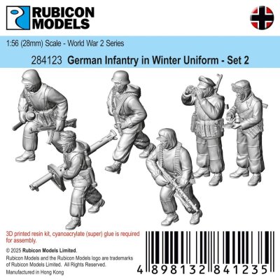 Zoom bild av 284123 German Infantry in Winter Uniform - Set 2 28mm Rubicon Models