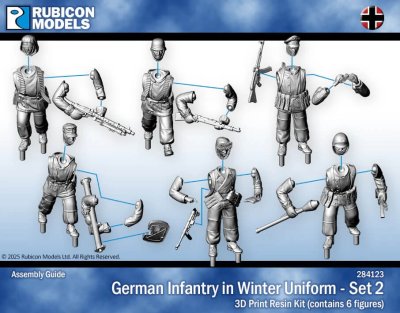 Zoom bild av German Infantry in Winter Uniform - Set 2 28mm