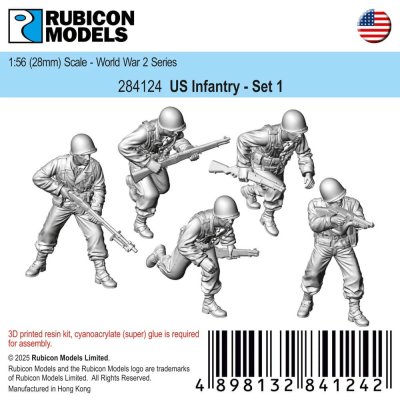 Zoom bild av 284124 US Infantry - Set 1 28mm Rubicon Models