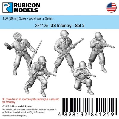 Zoom bild av 284125 US Infantry - Set 2 28mm Rubicon Models