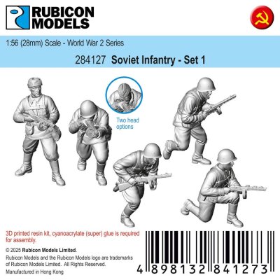Zoom bild av 284127 Soviet Infantry - Set 1 28mm Rubicon Models