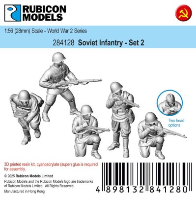 Zoom bild av 284128 Soviet Infantry - Set 2 28mm Rubicon Models
