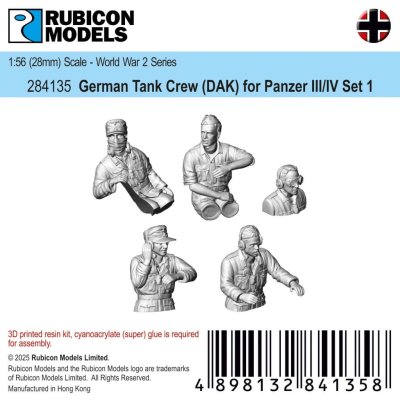 Zoom bild av German PzIII/IV Tank Crew (DAK) Set 1