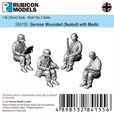 Zoom bild av German Wounded (Seated) with Medic