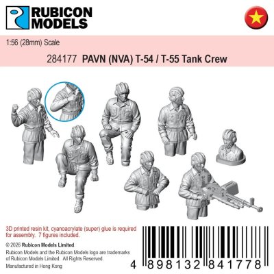 Zoom bild av PAVN (NVA) T-54 / T-55 Tank Crew