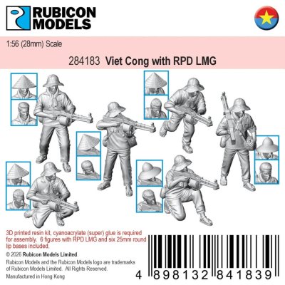 Zoom bild av Viet Cong with RPD LMG