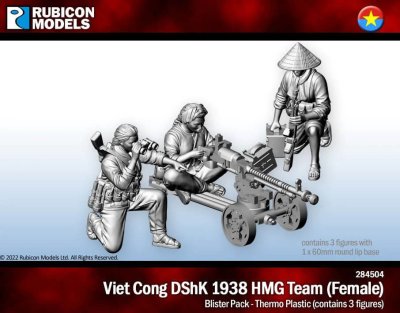 Zoom bild av VC DShK 1938 HMG Team (Female Crew) 28mm