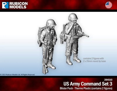 Zoom bild av 284510 US Army Command Set 3 Scale 28mm Rubicon Models