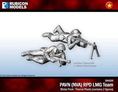 Zoom bild av 284520 PAVN (NVA) RPD LMG team Scale 28mm Rubicon Models