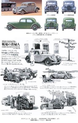 Zoom bild av Citroën Traction 11CV staff car 1/48 Tamiya