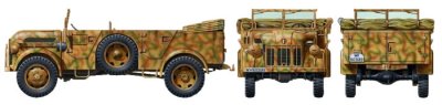 Zoom bild av German Steyr Type 1500A/01 1/48 Tamiya