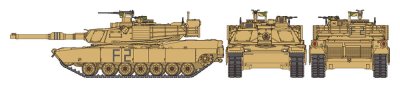 Zoom bild av U.S. Main Battle Tank M1A2 Abrams 1/48 Tamiya