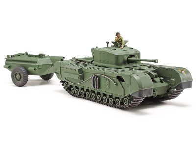 Zoom bild av British Tank Churchill Mk.VII Crocodile 1/48 Tamiya