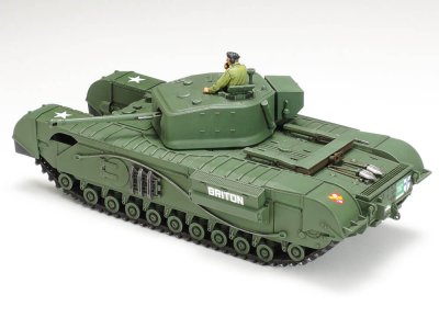 Zoom bild av British Tank Churchill Mk.VII Crocodile 1/48 Tamiya
