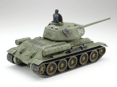 Zoom bild av Russian Medium Tank T-34-85 1/48 Tamiya