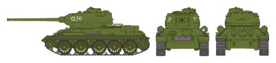 Zoom bild av Russian Medium Tank T-34-85 1/48 Tamiya
