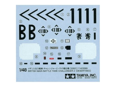 Zoom bild av British Main Battle Tank Challenger 2 (Desertised) 1/48 Tamiya