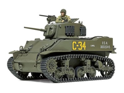 Zoom bild av U.S. Light Tank M5A1 Stuart 1/48 Tamiya