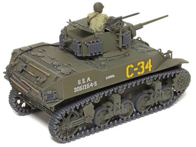 Zoom bild av U.S. Light Tank M5A1 Stuart 1/48 Tamiya