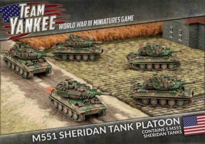 WWIII Team Yankee M551 Sheridan Tank Platoon 15mm