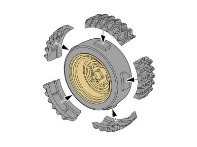Zoom bild av German Schwimmwagen Type 166 (Wide Wheel Version) 1/35 Tamiya