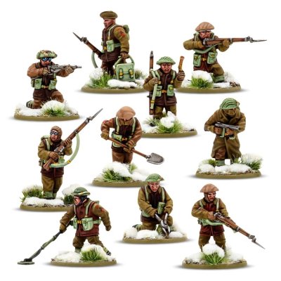 Zoom bild av British & Canadian infantry (Winter) Platoon 28mm