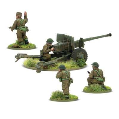 Zoom bild av British 6-Pounder Anti-Tank Gun (plastic) 28mm Bolt Action Warlord Games
