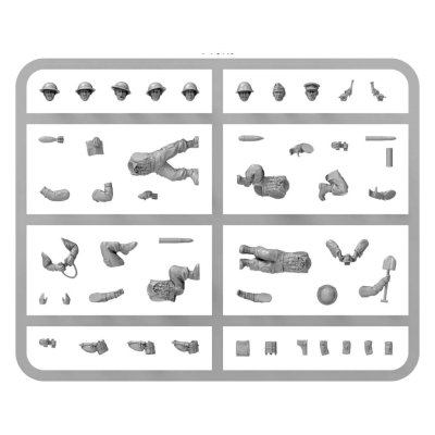 Zoom bild av Sprue British 6-Pounder Anti-Tank Gun (plastic) 28mm Warlord Games