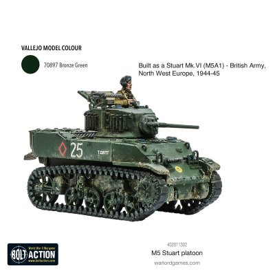 Zoom bild av M5 Stuart 28mm Bolt Action Warlord Games