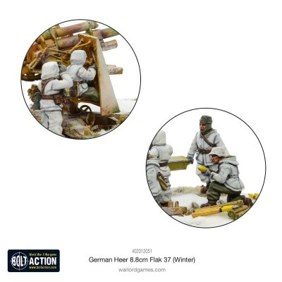 Zoom bild av Crew German Heer 8.8cm Flak 37 (Winter) 28mm